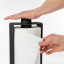 Blim Plus Stop Roll Holder - Carbon Black pressing the roll