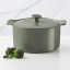 Maxwell & Williams Indulgence Round Casserole, 1.3L - Sage scale next to veg