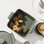 Maxwell & Williams Indulgence Square Dish, 19cm - Sage on table with veg