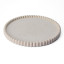 Alkaline Sand Ribbed Edge Round Tray - Nude 