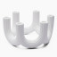 Thread Office White Ribbed Candelabra