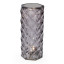 Atticus Cylindrical Portable & Rechargeable Lamp - Smoke - neutral light