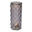 Atticus Cylindrical Portable & Rechargeable Lamp - Smoke - warm light