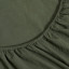 Thread Office Deep Green Washed Cotton Fitted Sheet - Super King - Elastic Detail View 