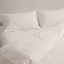 Thread Office White Washed Cotton Duvet Cover Set - Super King