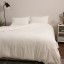 Thread Office White Washed Cotton Duvet Cover Set - King