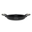 Victoria Signature Soft Seasoned Finish Double Handle Skillet, 33cm angle
