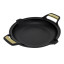 Victoria Signature Soft Seasoned Finish Double Handle Skillet, 33cm
