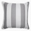 Thread Office Grey Stripe Scatter Cushion Cover, 60cm x 60cm