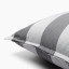 Thread Office Grey Stripe Scatter Cushion Cover, 60cm x 60cm Zip Detail Image 