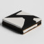 Alkaline Chunky Terrazzo Square Coasters, Set of 2 - Black and White