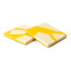 Alkaline Chunky Terrazzo Square Coasters, Set of 2 - Yellow