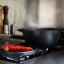 Crushgrind Versatile Cast Iron Pot, 6.4L on the stove