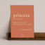 Amaranto Collection Conscious Dictionary A4 Unframed Print, Princess on a floating shelf