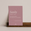 Amaranto Collection Conscious Dictionary A4 Unframed Print, Family on a floating shelf