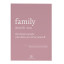 Amaranto Collection Conscious Dictionary A4 Unframed Print, Family