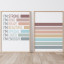 Amaranto Collection A3 Self-Affirmations Unframed Print, Set of 2 - Pastel in. a frame on wooden floor