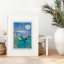 Amaranto Collection A3 Unframed Print, Paper Boat on a frame