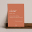 Amaranto Collection Conscious Dictionary A4 Unframed Print, Sister on a floating shelf