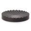 Alkaline Round Ribbed Soap Dish - Black 