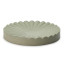 Alkaline Round Ribbed Soap Dish - Laurel Green 