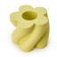 Alkaline Swirl Dinner Candle Holder - Cyber Lime angled view