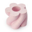 Alkaline Swirl Dinner Candle Holder - Fodant Pink angled view