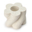 Alkaline Swirl Dinner Candle Holder - Sand angled view