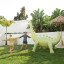 Sunnylife Giant Dino Sprinkler in the lawn