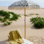 Sunnylife The Resort Luxe Beach Umbrella - The Vacay Olive at the beach
