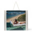 Sunnylife Luxe Lie-On Lounger Float - Lazy Days Blue Stripe packaging