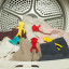 Kikkerland Sock Monkey, Set of 12 in a washing machine