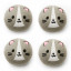 Kikkerland Cat Dryer Buddies, Set of 4