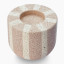 Thread Office Stripe Tealight Candle Holder - Short angled view