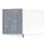 Designworks Ink Standard Issue Planner Notebook - Cobalt & Citron detail of the pages