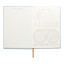 Designworks Ink Suedette Hardcover Journal - Blue detail of the pages