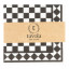 Tavola Checkerboard Biodegradable Napkins, Pack of 25 - Black