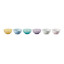 Le Creuset Sorbet Collection Mini Bowls, Set of 6 angled view of products