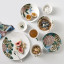 Maxwell & Williams The Blck Pen Reminisce Floral Coupe Dinner Plates, Set of 6 on the table