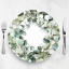Skoert Eucalyptus Disposable Placemats, Pack of 25 on the table with cutlery