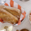 Humble & Mash Striped Napkins, Set of 2 - Orange