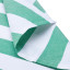 Humble & Mash Green Striped Tablecloth close up