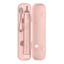 Ordo Sonic Plus Toothbrush & Charging Travel Case - Rose Gold showing the product at an angle