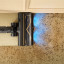 Dreame R20 Cordless Stick Vacuum Cleaner, 570W - Silver close up of cleaning dirty carpet