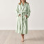 Linen House Jade Ocean City Bathrobe - Extra Large worn