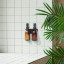 Joon Matte Black Luna with Amber Bottle - Double on a wall