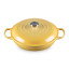 Le Creuset Chamomile Signature 3.5 Litre Shallow Casserole, 30cm angle