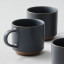 Salisbury & Co Terra Mug, Set of 4 - Charcoal detail