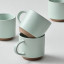 Salisbury & Co Terra Mug, Set of 4 - Sage detail