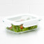Kitchen Pro VersaLock Rectangular Glass Container - 1L with green salad